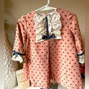 Very fancy and vintage dress for baby girl Spanish style